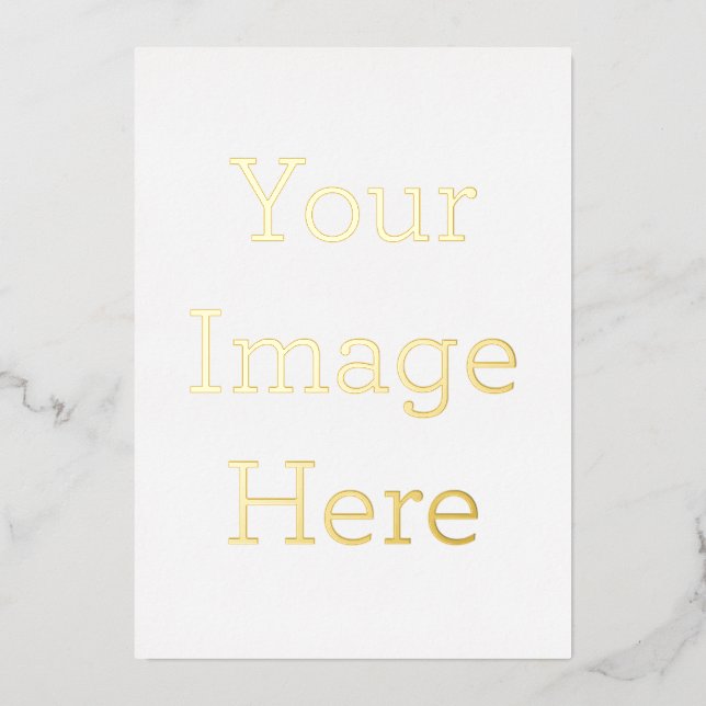 Tarjeta festiva metalizada 12,7 cm x 17,8 cm (Anverso)