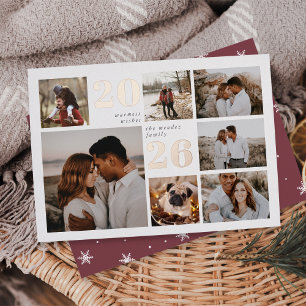 Tarjeta Festiva Con Relieve Metalizado Cuadrícula de vacaciones   Tarjeta de Relieve meta