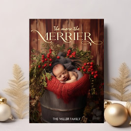 Tarjeta Festiva Con Relieve Metalizado Cuanto Más Merece La Tipografía Moderna De Los Nav