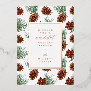 Tarjeta Festiva Con Relieve Metalizado DESEÁNDOLE UNAS FELICES FIESTAS   Agrega tu foto