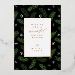 Tarjeta Festiva Con Relieve Metalizado DESEÁNDOTE UNAS FELICES FIESTAS   Agrega tu foto