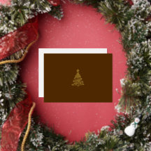 Elegante árbol de Navidad horizontal
