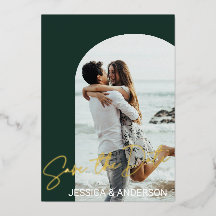 Elegante Boho 2 Photo Save the Date