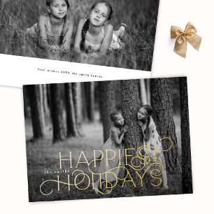 Tarjeta Festiva Con Relieve Metalizado Elegante Festividades Modernas más Famosas 2 foto