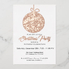Tarjeta Festiva Con Relieve Metalizado Elegante fiesta de Navidades de ornamentos de Reli
