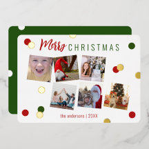 Elegante Fun Merry Christmas Personalizado Photo