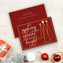 Tarjeta Festiva Con Relieve Metalizado Elegante Haciendo Espíritus Brillantes Negros Nego