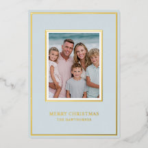 Elegante luz azul dorada de foto de Navidad