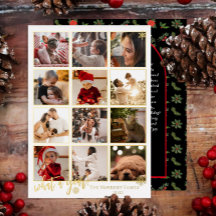 Elegante mensaje de ¿Qué año! 12 fotos de copos de