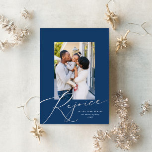 Tarjeta Festiva Con Relieve Metalizado Elegante regocijo Navidades religiosos Foto Plata