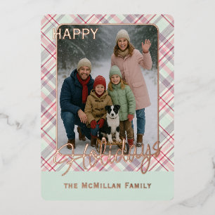 Tarjeta Festiva Con Relieve Metalizado Elegante Rústico Clásico Patrón De Oro