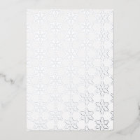 Elegante, tarjeta de copo de nieve de Relieve meta
