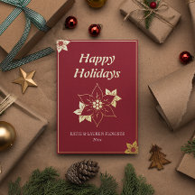 Elegante Tarjeta de Navidad con Logo Empresarial R