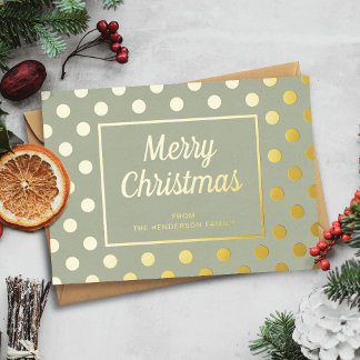 Tarjeta Festiva Con Relieve Metalizado Elegante tarjeta de Navidad dorada con escritura e