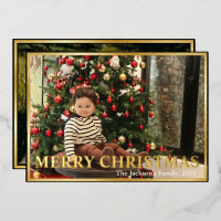 Elegante tipografía tallada Feliz Navidad 2 foto