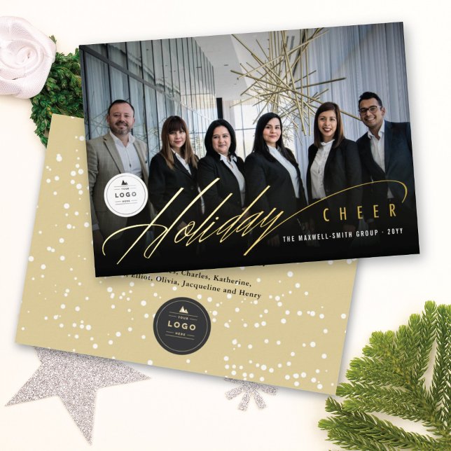 Tarjeta Festiva Con Relieve Metalizado Elegante vacaciones modernas animar un moderno neg (Subido por el creador)