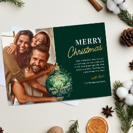 Tarjeta Festiva Con Relieve Metalizado Elegantes Navidades de fotografía de ornamentos ve