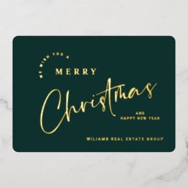 Tarjeta Festiva Con Relieve Metalizado Elegantes Navidades Minimalistas saludan a la comp