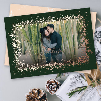 Tarjeta Festiva Con Relieve Metalizado Es una maravillosa vida con estilo Sparkles Fotogr