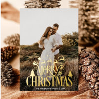 Familia navideña moderna Feliz nombre artístico Ta