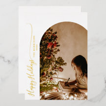 Felices Fiestas Navideñas Modernas de 2 Fotos