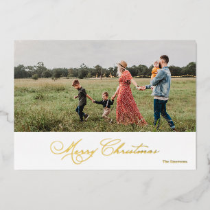 Tarjeta Festiva Con Relieve Metalizado Feliz Navidad Guiada Elegancia