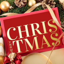 Feliz Navidad Simple y Moderna Typografía Negocios