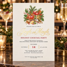 Fiesta de Navidad Elegante Jingle and Mingle de Or