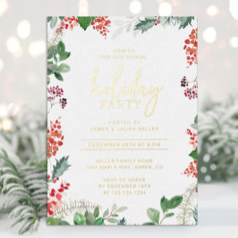 Tarjeta Festiva Con Relieve Metalizado Fiesta elegante