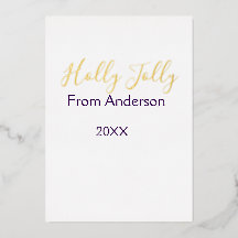 Fiestas Holly Jolly agregar nombre familia año mor