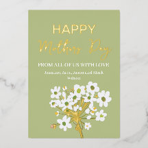 Florencia de Primavera Blanca Feliz Día de la Madr