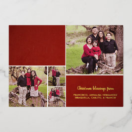 Tarjeta Festiva Con Relieve Metalizado Foto: Biblia cristiana versus Navidades