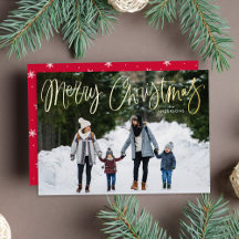 Foto de Feliz Navidad con Letra Caprichosa