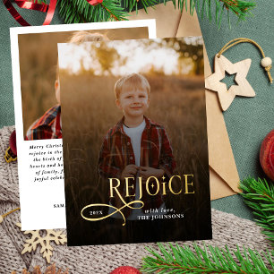 Tarjeta Festiva Con Relieve Metalizado Foto de Feliz Navidad Religiosa Cristiana Alegra 