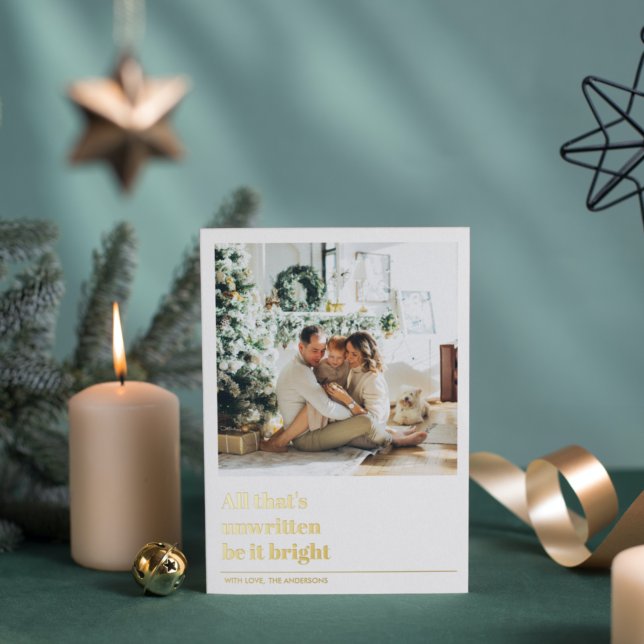 Tarjeta Festiva Con Relieve Metalizado Foto de navidades | Cita de Navidades | Feliz feri (Subido por el creador)