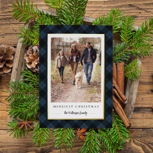 Tarjeta Festiva Con Relieve Metalizado Foto de Navidades rusos afectados por el invierno