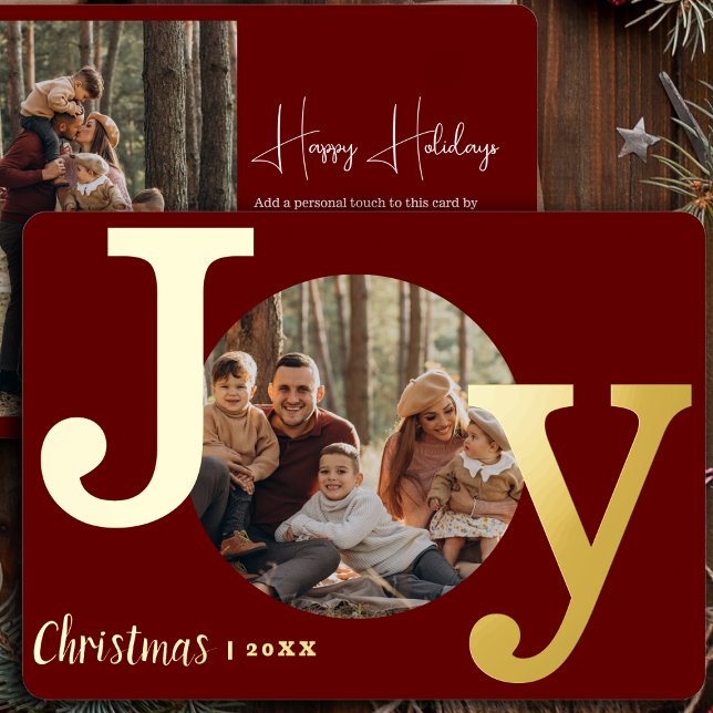 Tarjeta Festiva Con Relieve Metalizado Foto Familiar Navideña con Máquina de Escribir de  (Subido por el creador)