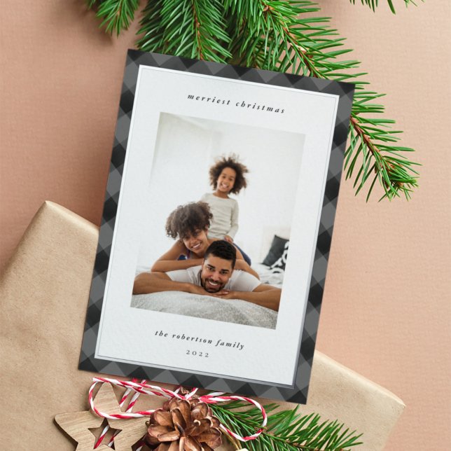 Tarjeta Festiva Con Relieve Metalizado Foto moderna de Navidades de frontera colocados (Subido por el creador)