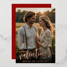 Foto Personalizada Feliz Día de San Valentín Elega