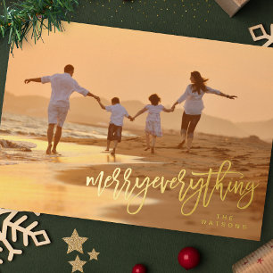 Tarjeta Festiva Con Relieve Metalizado FOTO REAL ORO Alegre Todo