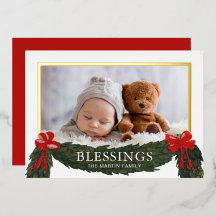Foto religiosa de Navidad con bendiciones