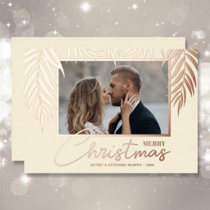 Tarjeta Festiva Con Relieve Metalizado Foto Topic Merry Christmas