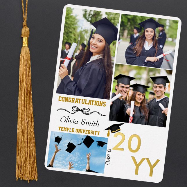 Tarjeta Festiva Con Relieve Metalizado Fotos de graduación Felicitaciones Graduate BFF Go (Subido por el creador)