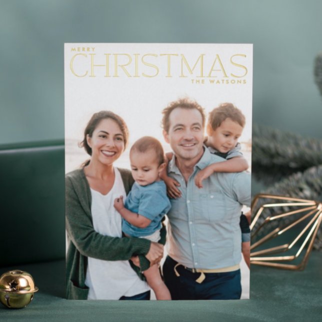 Tarjeta Festiva Con Relieve Metalizado Fotos de la Navidad REAL GOLD Merry (Subido por el creador)
