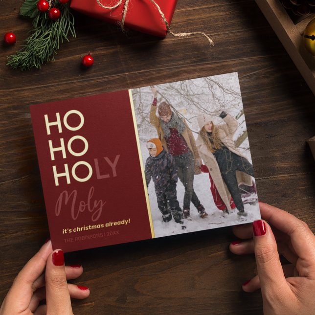 Tarjeta Festiva Con Relieve Metalizado Funny Ho Ho Ho Navidades Foto Relieve metalizado t (Subido por el creador)
