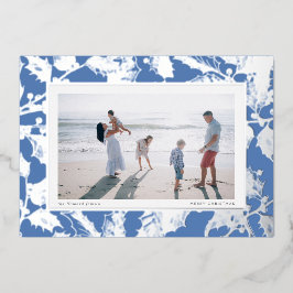 Tarjeta Festiva Con Relieve Metalizado Gilly Frame Grandmillennial Family