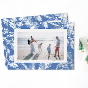 Tarjeta Festiva Con Relieve Metalizado Gilly Frame Grandmillennial Family