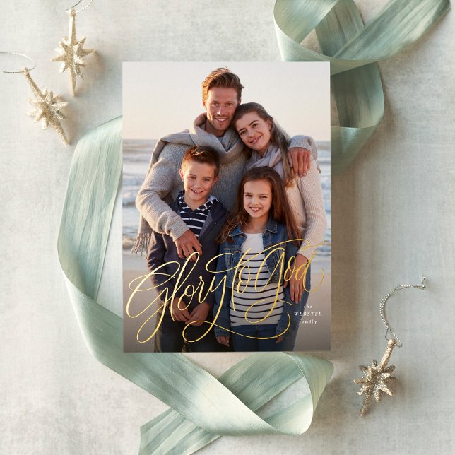 Tarjeta Festiva Con Relieve Metalizado Gloria a Dios Navidades de fotografía religiosos e (Subido por el creador)