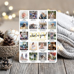 Tarjeta Festiva Con Relieve Metalizado ¡Guión qué año! 18 Collages de fotos y subtítulos<br><div class="desc">¡Qué año para recordar! Envíe elegantes saludos alegres y comparta 18 de sus fotos favoritas con una tarjeta de vacaciones de Relieve metalizado de de de fotos de personalizado 5x7. El texto de esta plantilla es sencillo de personalizar para incluir cualquier texto como Feliz Navidad, Felices Fiestas, Saludos de Temporadas,...</div>