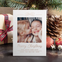 Guión simple y lindo de Navidad con foto de arco